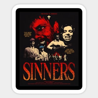 Sinners - Movie Poster Sticker